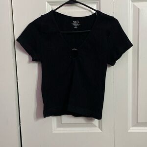 Rue21 Black cropped top